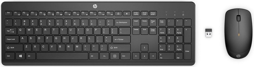 HP 235 - Tastatur-und-Maus-Set - 3-Zonen-Layout, f