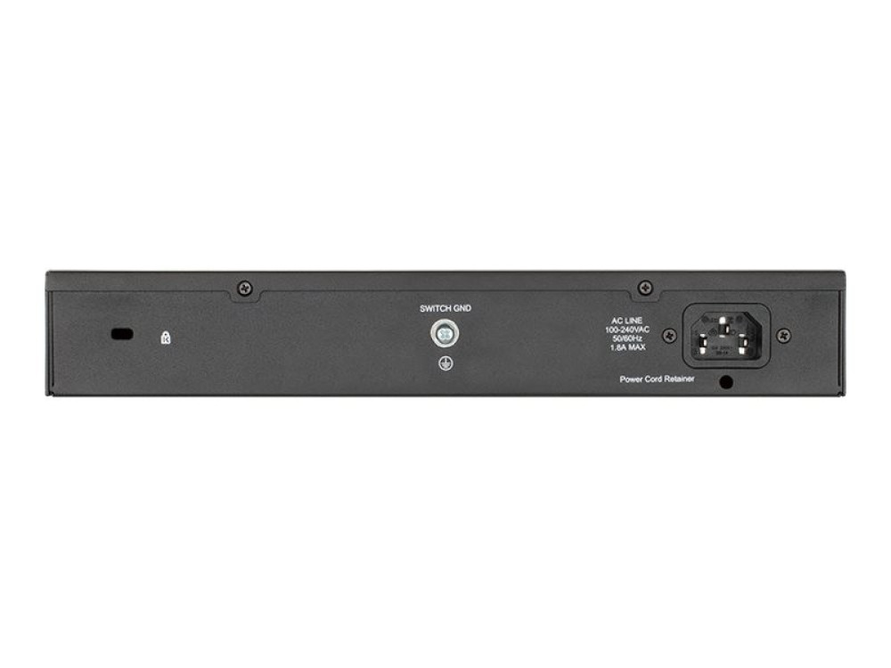 D-Link DGS 1100-18PV2 - Switch - Smart - 16 x 10/1 hinten