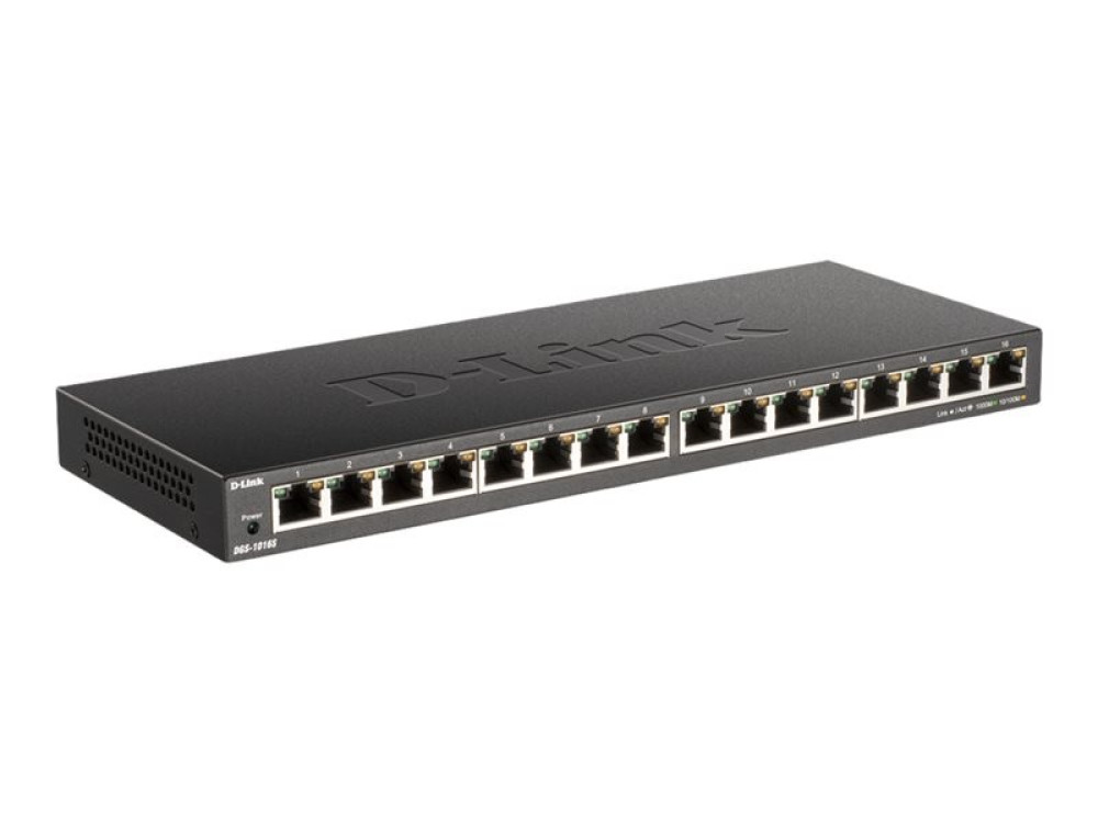 D-Link DGS 1016S - Switch - 16 Anschlüsse - unmana hinten