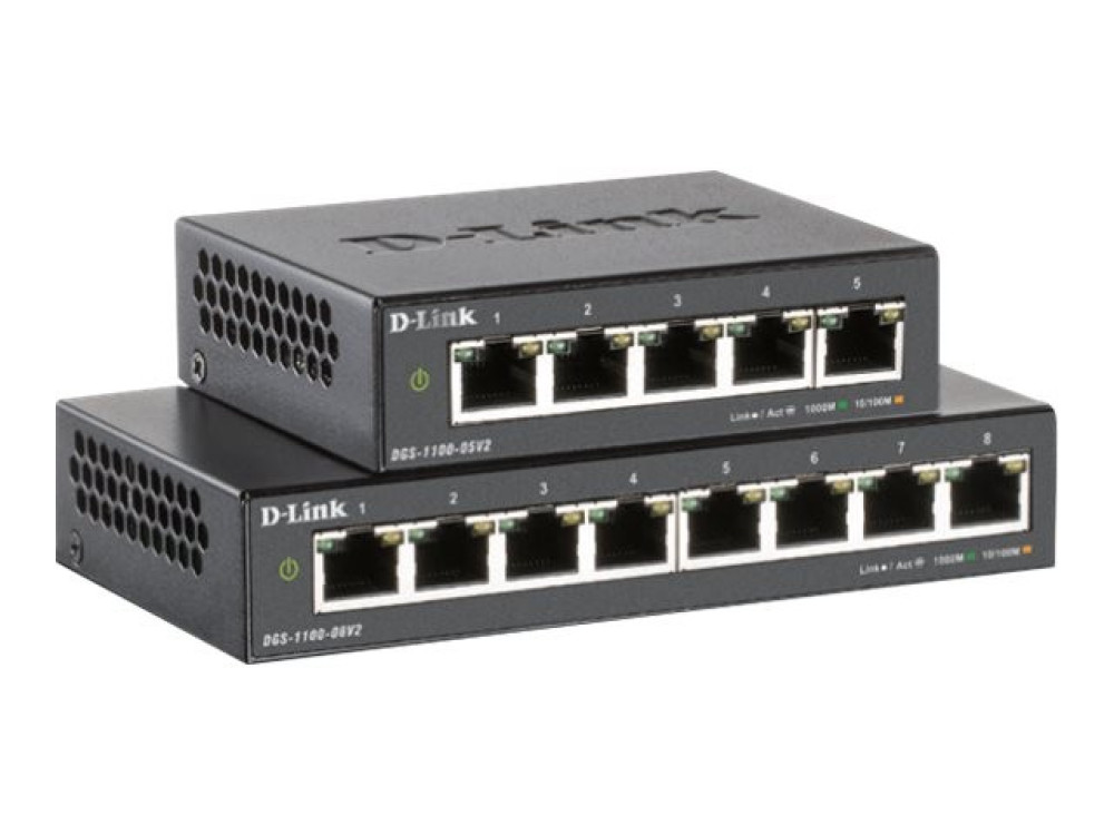 D-Link DGS 1100-05PDV2 - Switch - 5 Anschlüsse - S