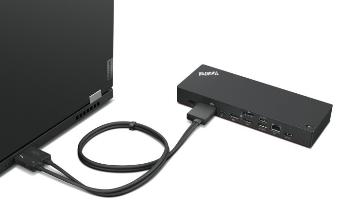 Lenovo ThinkPad Thunderbolt 4 Workstation Dock (40 vorn links