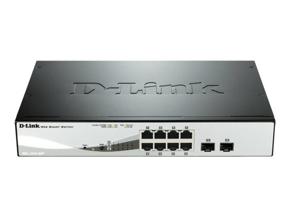 D-Link Web Smart DGS-1210-08P - Switch - 8 Anschlü