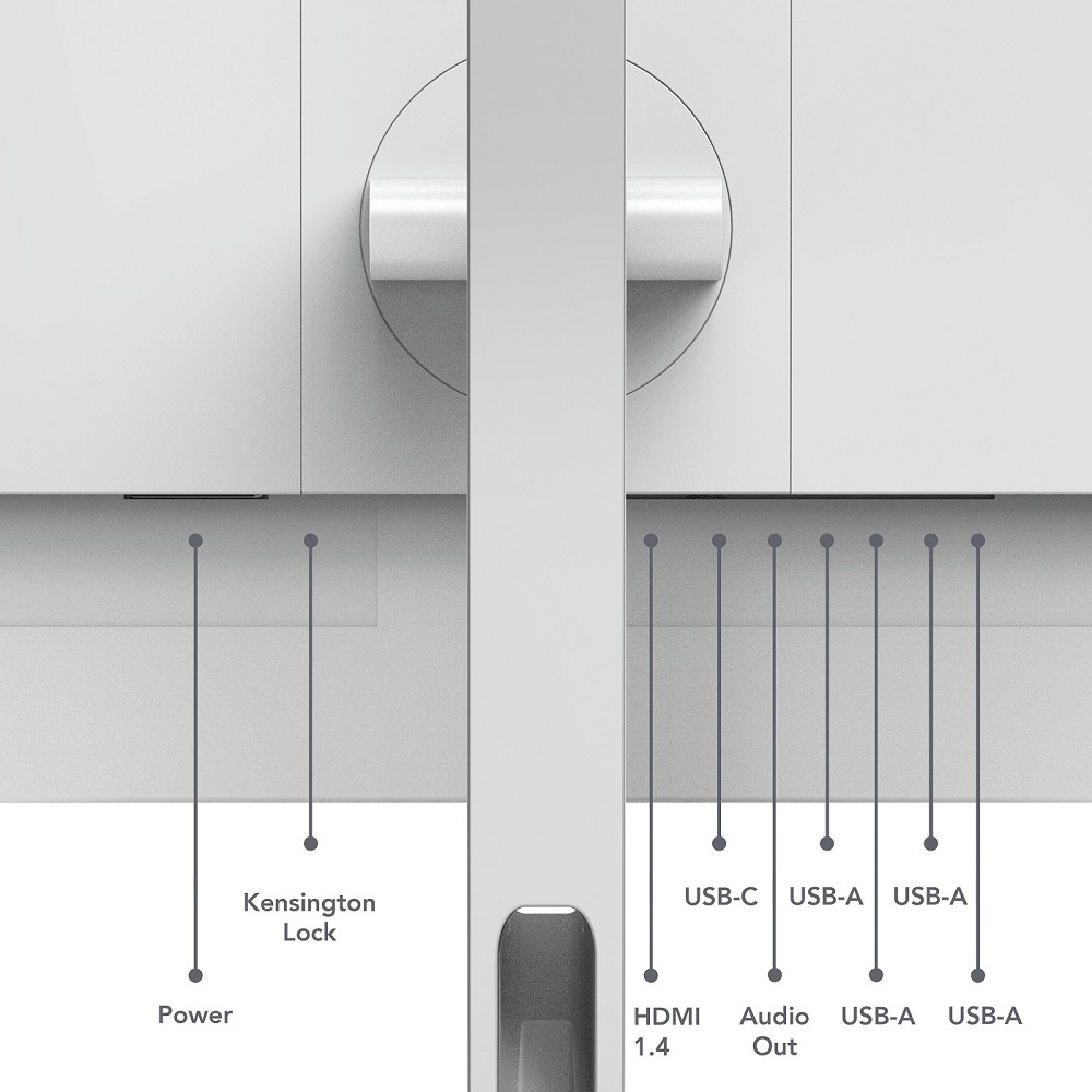 Lenovo L24D-4C Computerbildschirm 60,5 cm (23.8") vorn links