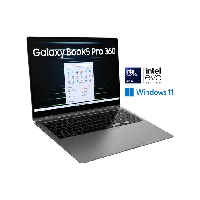 Samsung Galaxy Book5 Pro 360 - 16", Intel Core Ult hinten