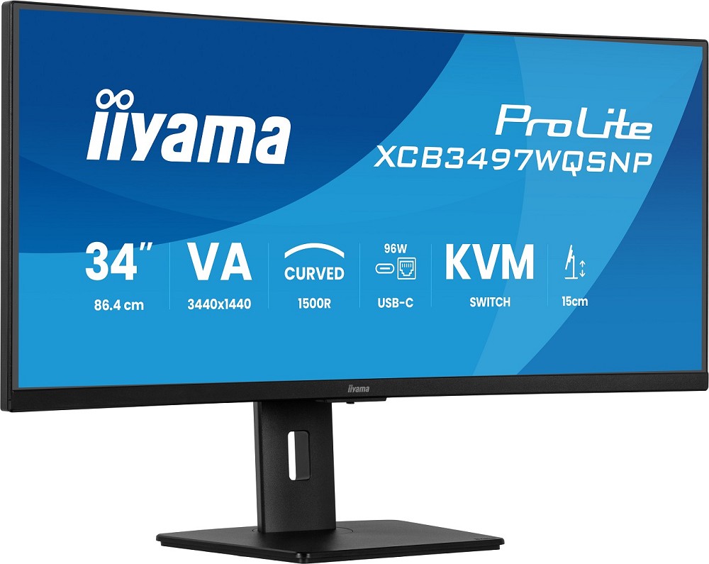 iiyama ProLite XCB3497WQSNP-B1 Computerbildschirm oben