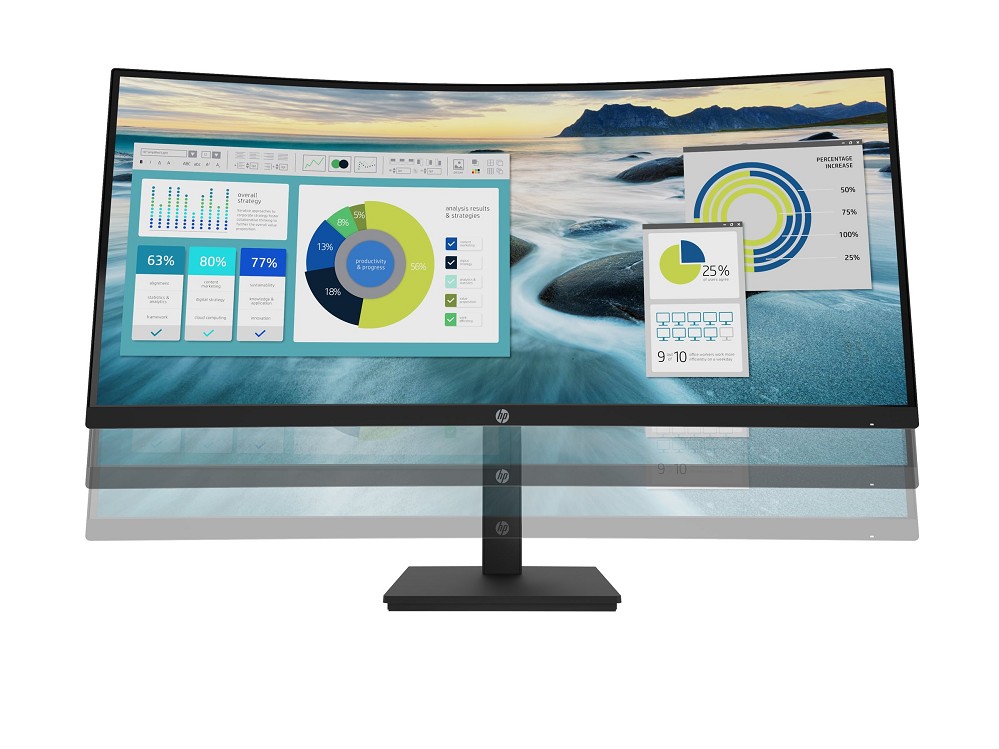 HP P34hc G4 - P-Series - LED-Monitor - gebogen - 8 hinten