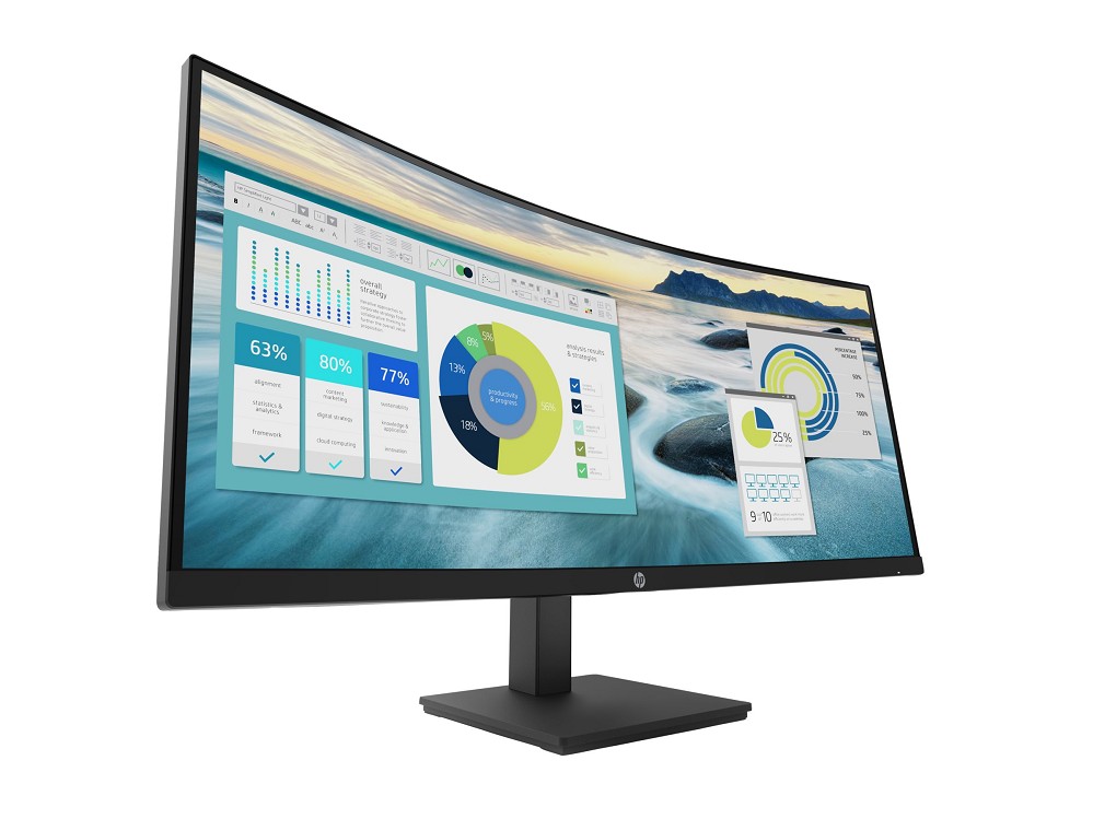HP P34hc G4 - P-Series - LED-Monitor - gebogen - 8 links