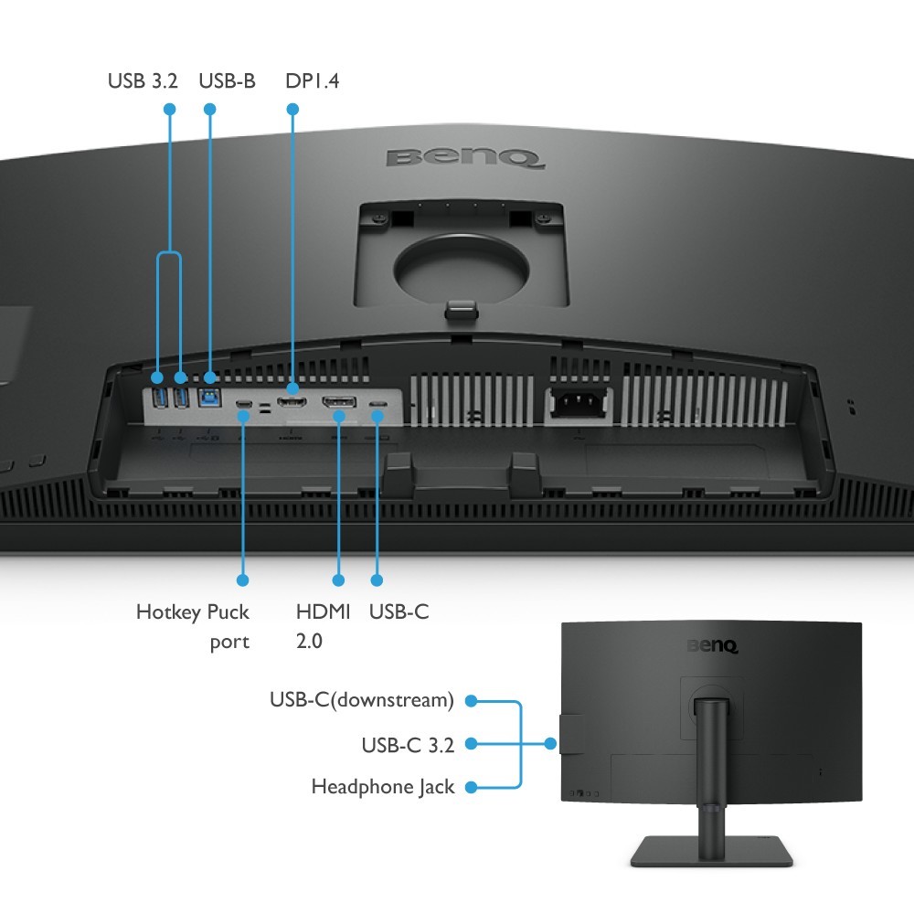 BenQ PD2706U, 27" unten