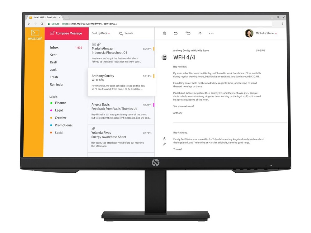 HP P24 G4 - P-Series - LED-Monitor - Full HD (1080