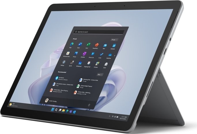 Microsoft Surface Go 4 Platin, N200, 8GB RAM, 256G hinten