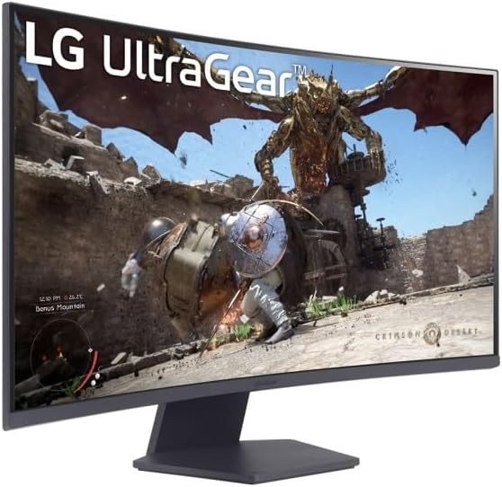 LG UltraGear 32GS60QC-B - LED-Monitor - gebogen - hinten