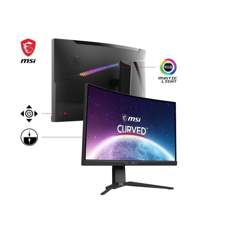 MSI MAG 275CQRXFDE, 27" WQHD hinten MSI MAG 275CQRXFDE, 27" WQHD hinten