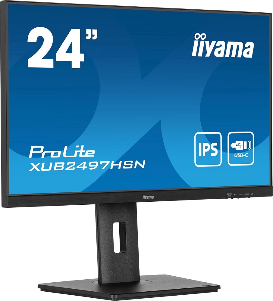 iiyama ProLite XUB2497HSN-B2, 23.8" hinten