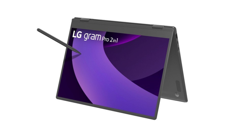 LG gram Pro 16 2-in-1, 16-Zoll-OLED-Touch, Intel Core Ultra  hinten