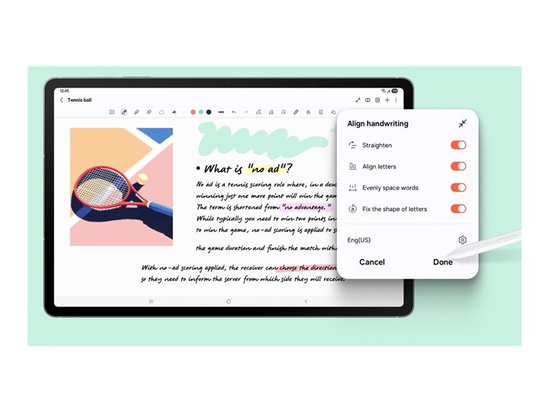 Samsung Galaxy Tab S10 FE+ - Tablet - Android - 12 oben