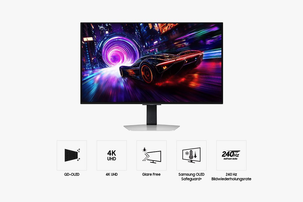 Samsung 32" Odyssey OLED G8 (G81SF) 4K 240 Hz Gami rechts