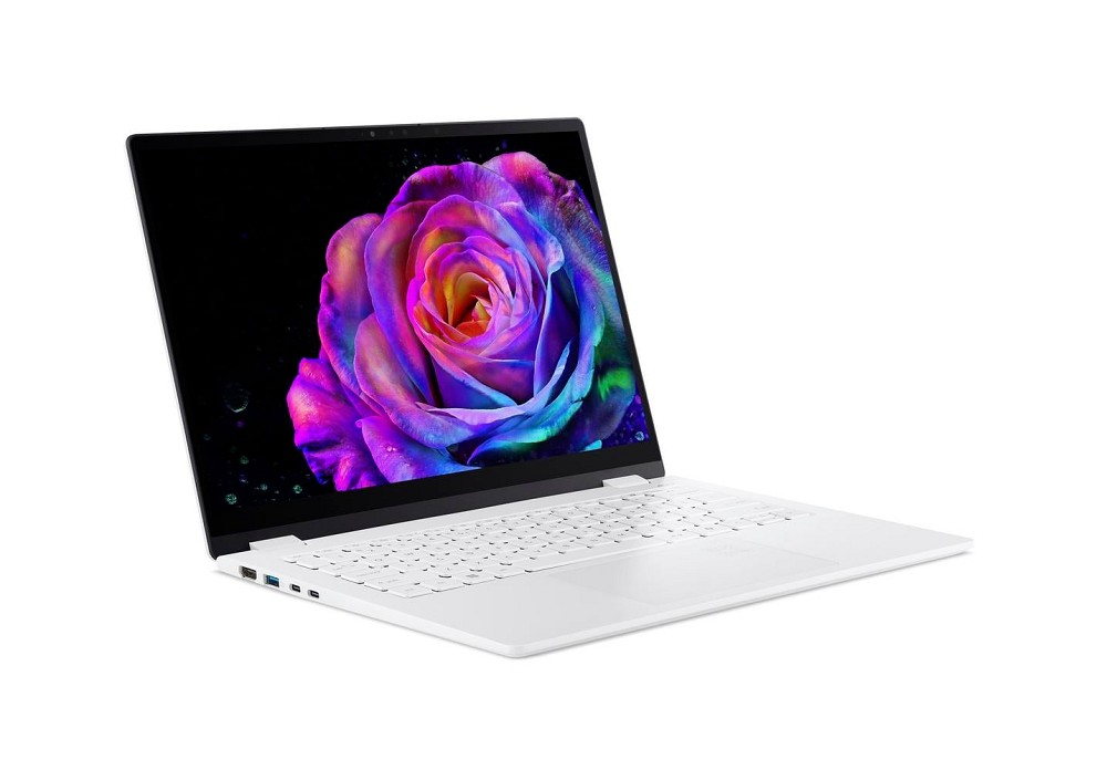Acer Swift Edge 14 AI SFE14-51T-94BZ, Pearl White, hinten
