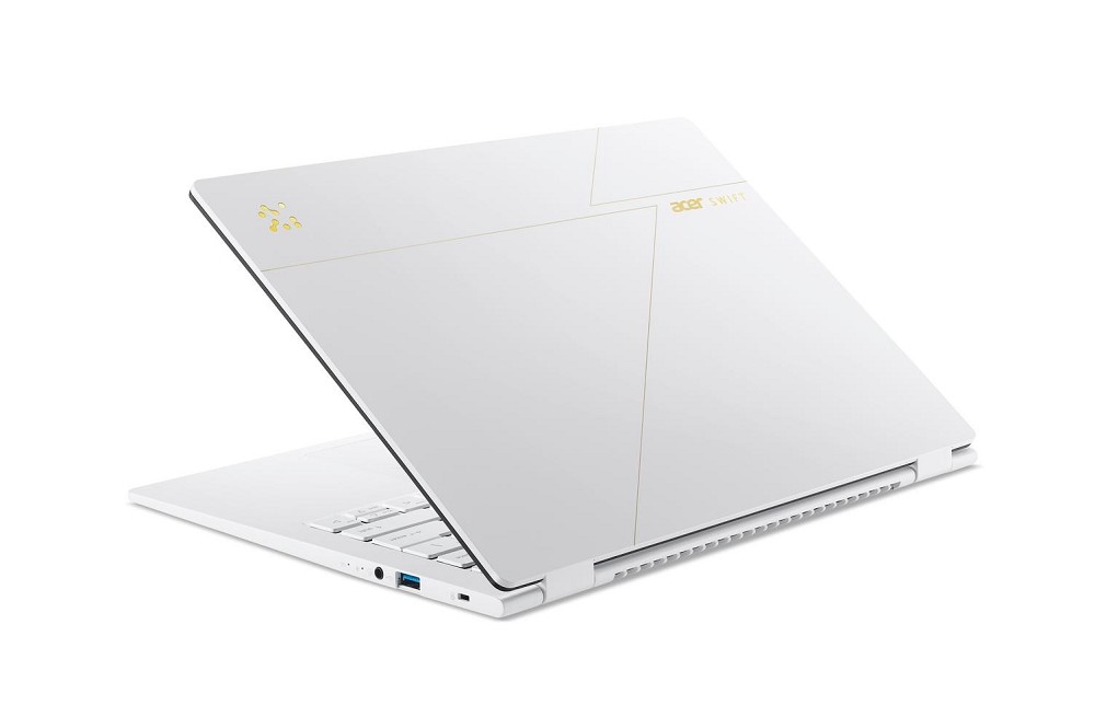 Acer Swift Edge 14 AI SFE14-51T-94BZ, Pearl White, rechts