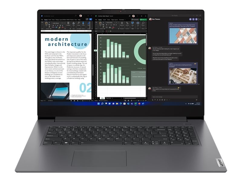 Lenovo V17 G4 IRU 83A2 - 180°-Scharnierdesign - In