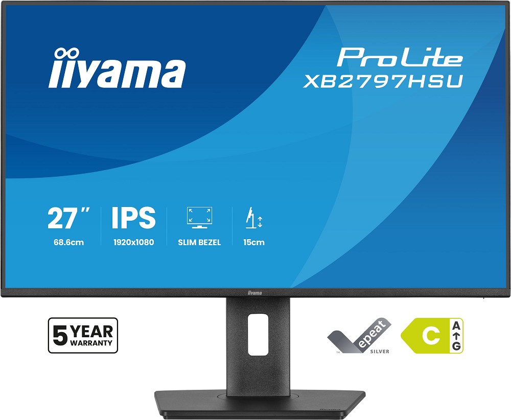 iiyama ProLite XB2797HSU-B1 - 68,6 cm (27") 1920 x 1080 Pixe hinten
