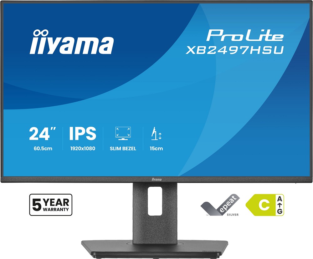 iiyama ProLite XB2497HSU-B1 - 60,5 cm (23.8") 1920 hinten