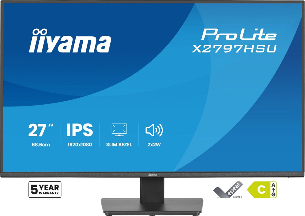 iiyama ProLite X2797HSU-B1 - 68,6 cm (27") 1920 x hinten