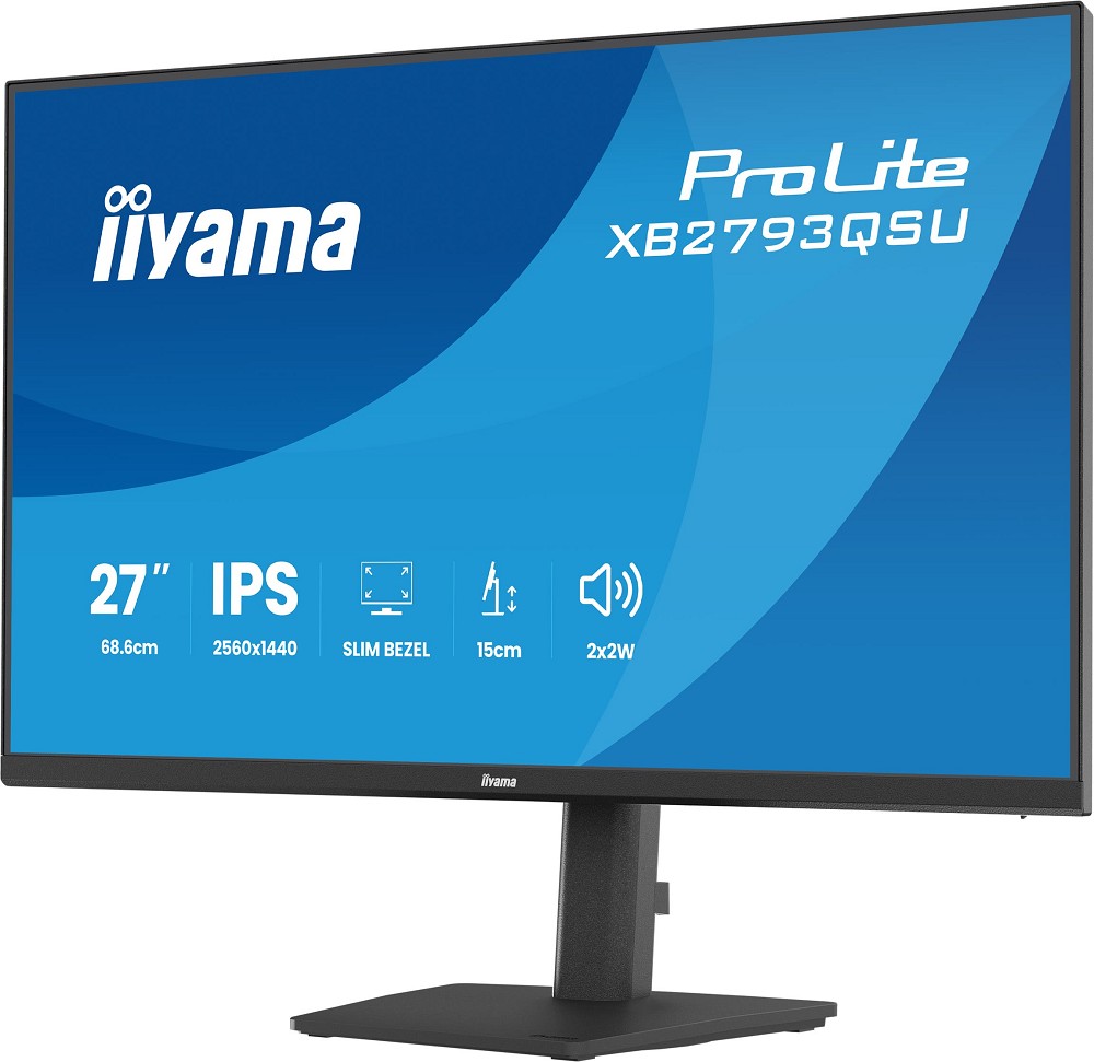 iiyama ProLite XB2793QSU-B1 - 68,6 cm (27") 2560 x 1440 Pixe unten