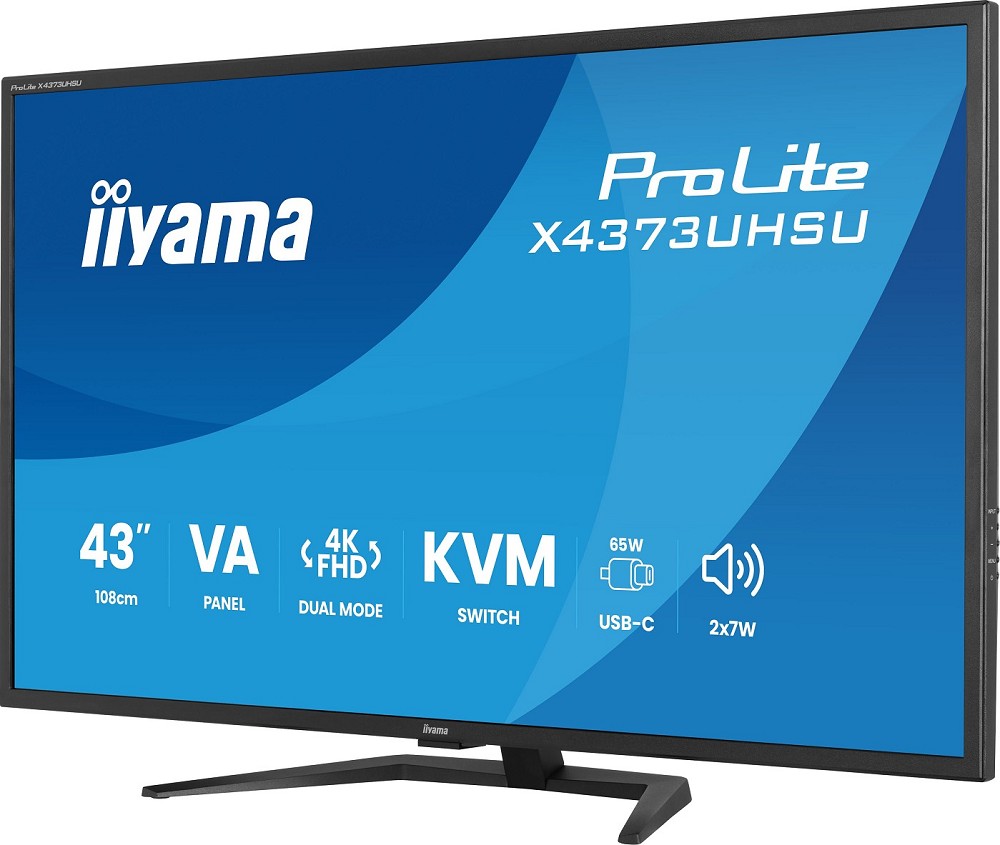 iiyama ProLite X4373UHSU-B2 - 108 cm (42.5") 3840 x 2160 Pix rechts