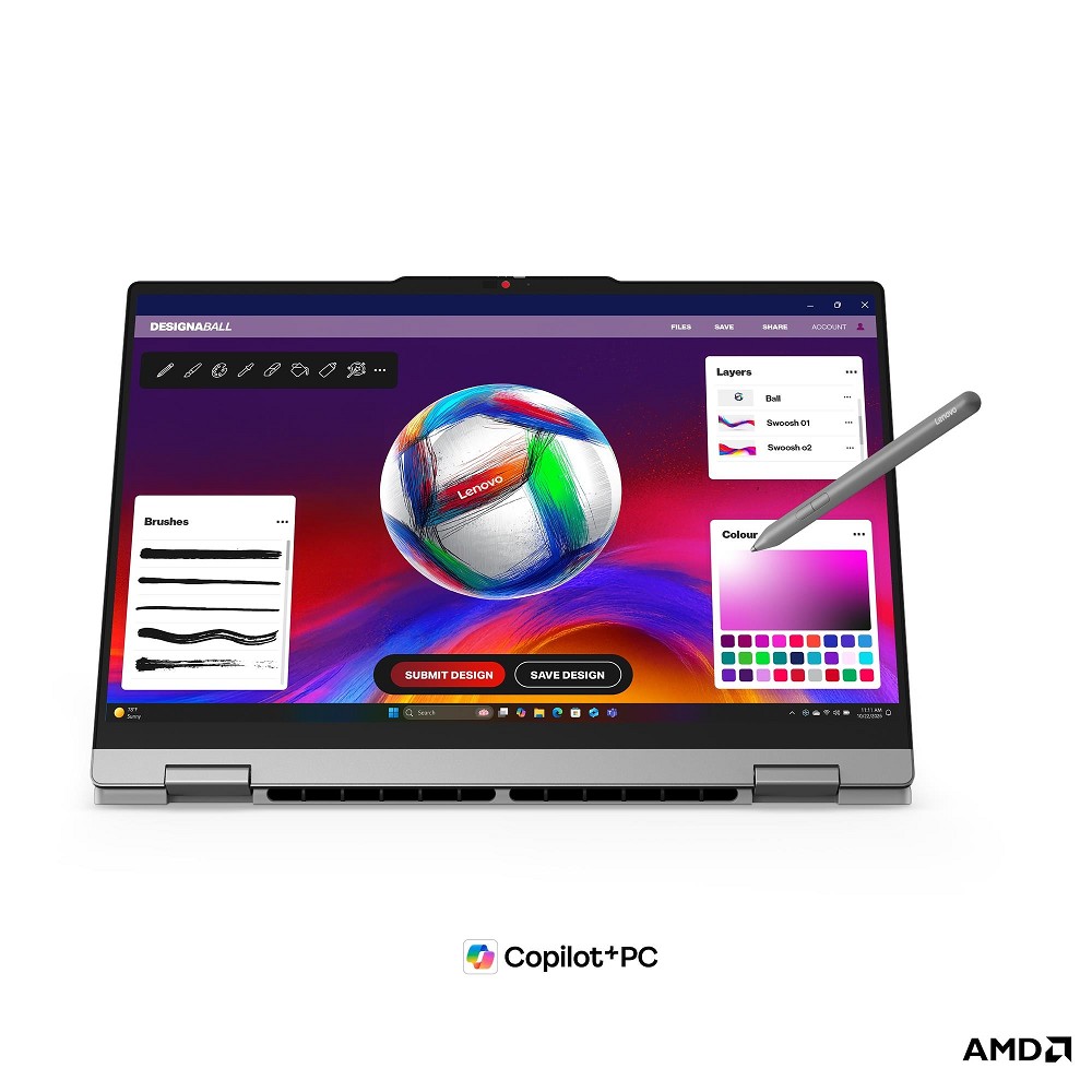 Lenovo IdeaPad 5 2-in-1 15AGP11 - 15,3", AMD Ryzen AI 5 430, hinten