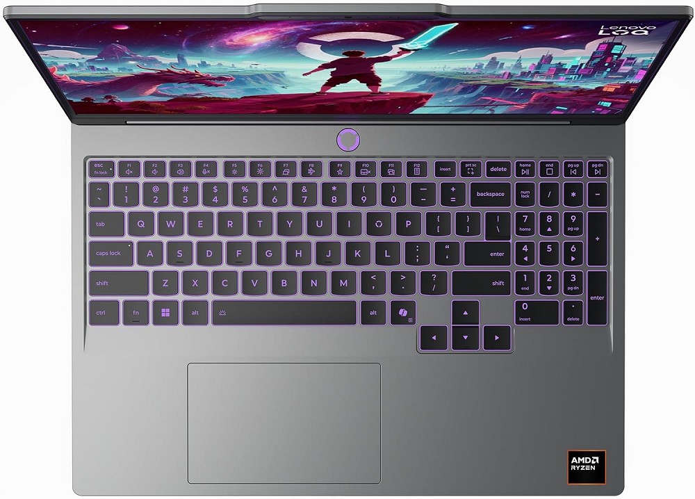 Lenovo LOQ 15AHP11, 15,3" WUXGA IPS 165 Hz, AMD Ryzen 7 250, links
