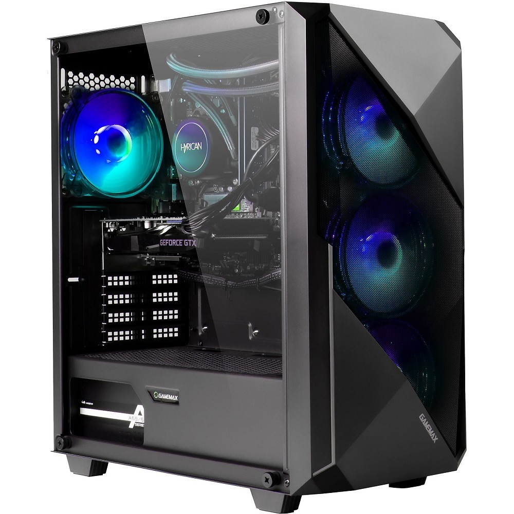 GAMEMAX Striker 7627 Gaming-PC, Ryzen 5 9600X, 32GB RAM, 1TB hinten