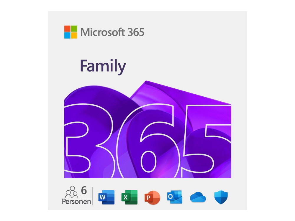 Microsoft 365 Family - Abonnement-Lizenz (1 Jahr)