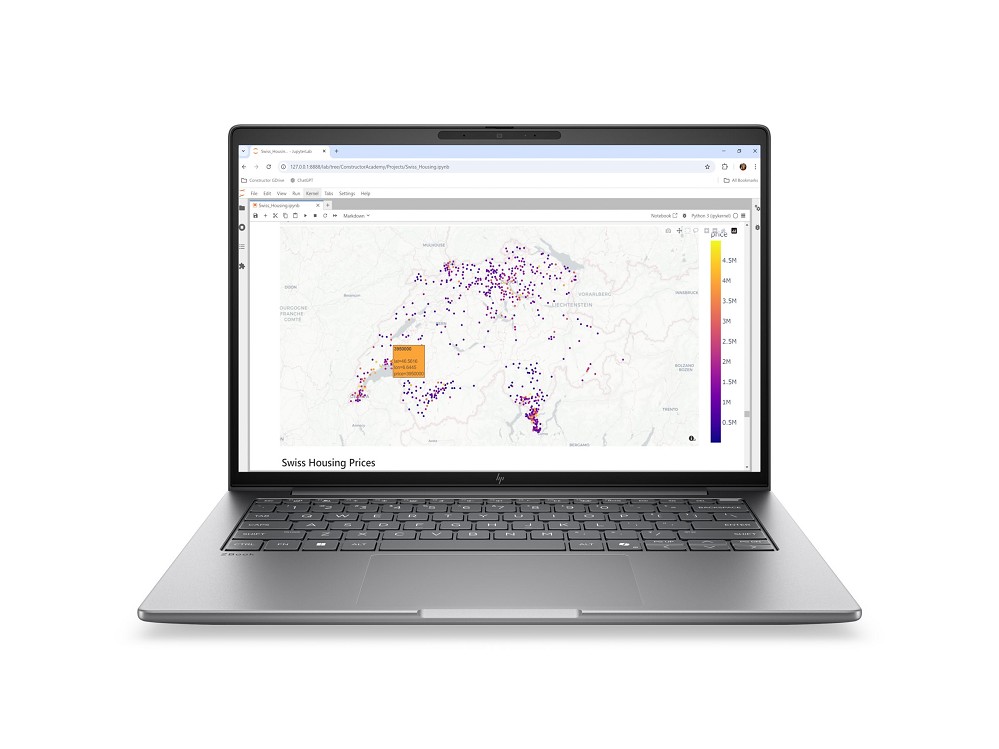 HP ZBook 8 G2a 14 Mobile Workstation, 14" 2.5K IPS, Ryzen AI rechts