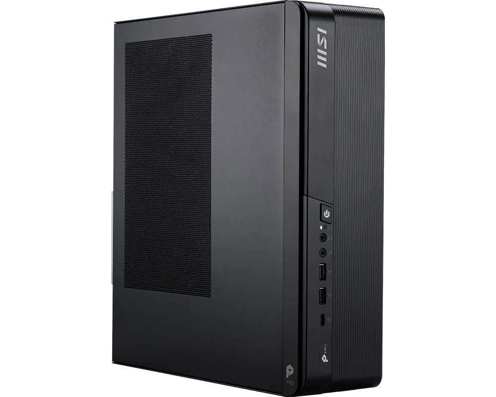 MSI PRO DP80 A14A-296AT, Mini-PC, Intel Core i3-14100, 8 GB, hinten