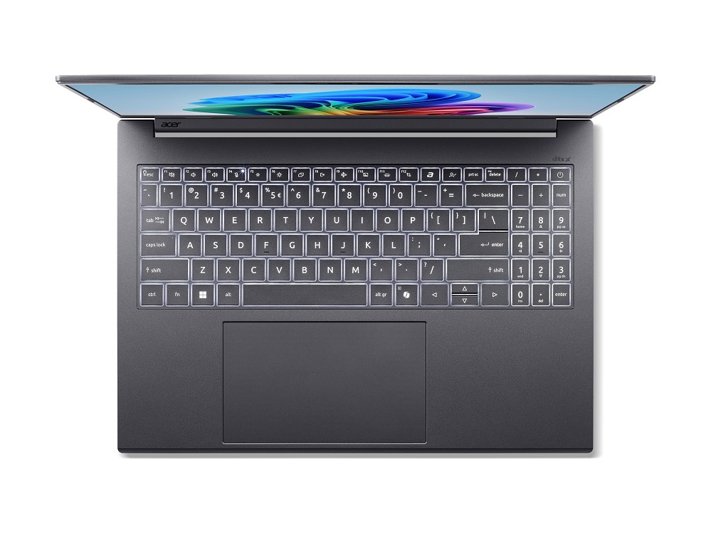 Acer Aspire 16 AI A16-11M - 180°-Scharnierdesign - hinten