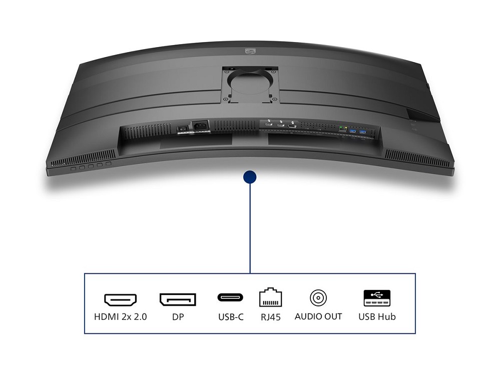 Philips 34B2U5600C - 5000 Series - LED-Monitor - gebogen - 8 vorn links