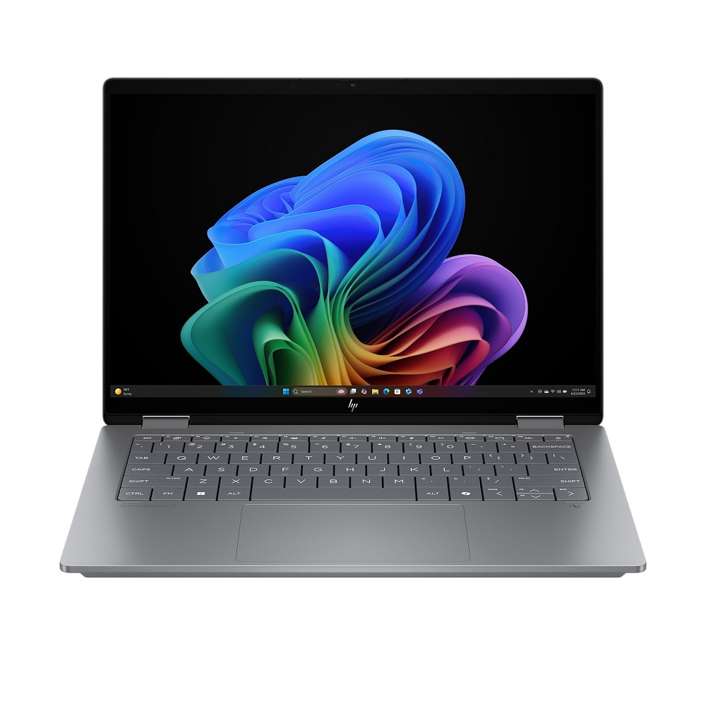 HP OmniBook X FlipNGAI 14-fm0154ng, Meteor Silver, links