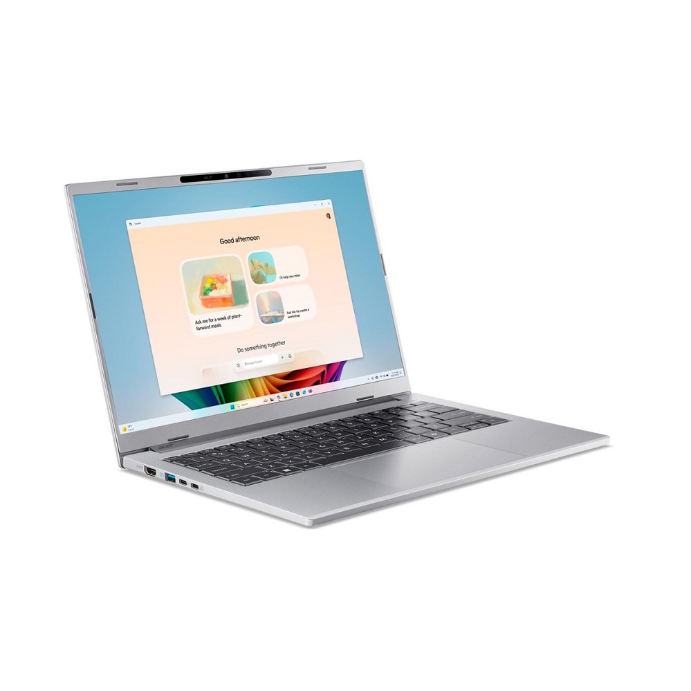 Acer Aspire 14 AI A14-61M-R6YA, Pure Silver, Ryzen hinten