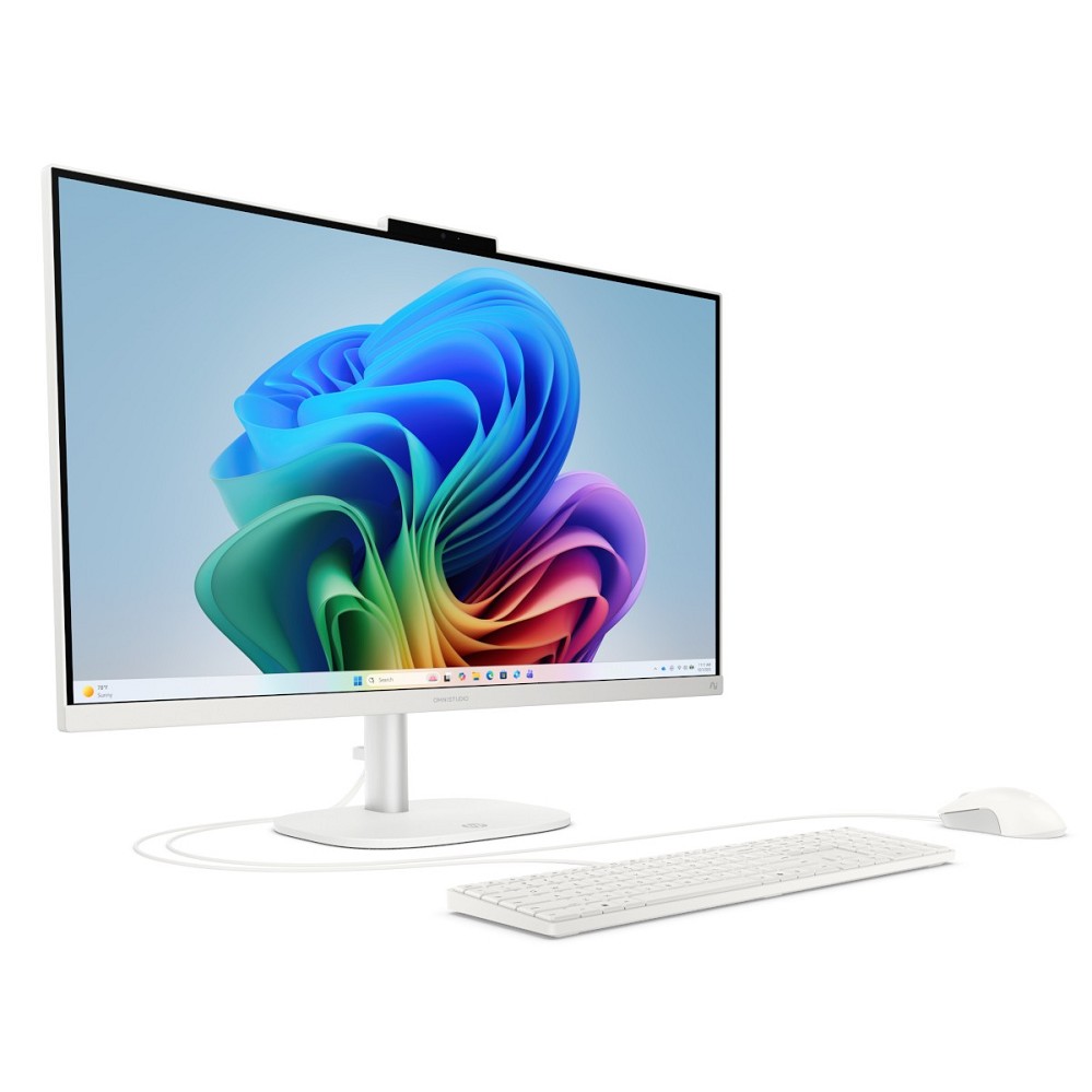 HP OmniStudio All-in-One PC 27 – 27", AMD Ryzen AI 7 445, 24 hinten
