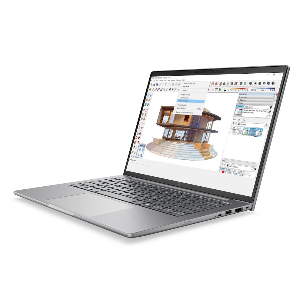 HP ZBook 8 G2i 14, 14" WQXGA OLED, Intel Core Ultra X7 358H, rechts