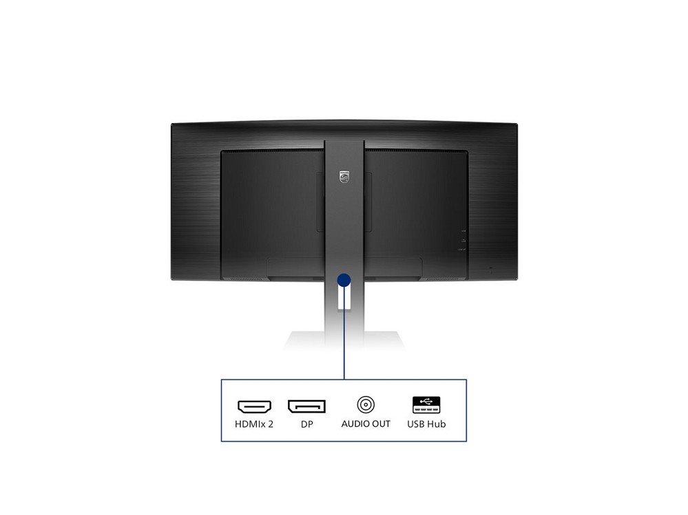 Philips 345B1C - LED-Monitor - gebogen - 86.4 cm ( rechts