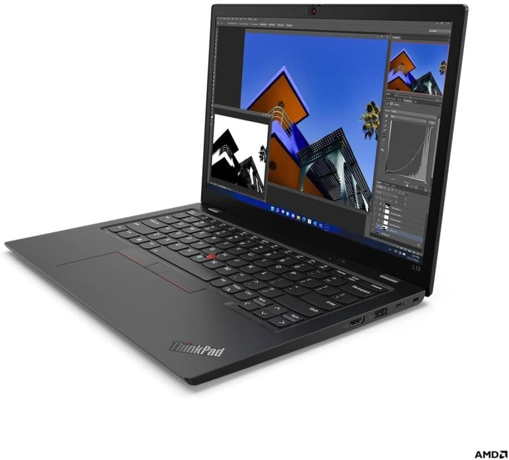 Lenovo ThinkPad L13 G3 (AMD), Thunder Black, Ryzen hinten