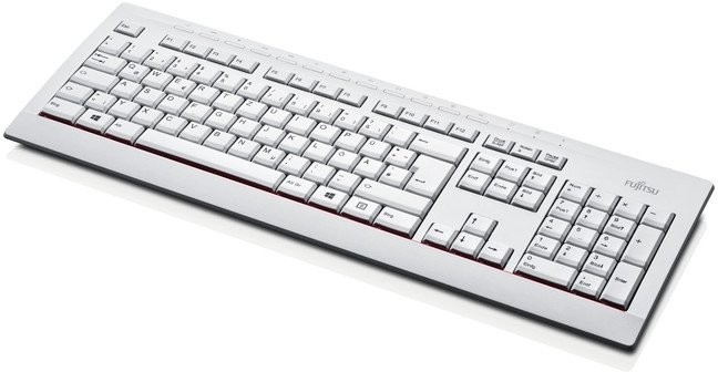 FUJITSU Keyboard/Tastatur KB521 DE ECO weiß USB links