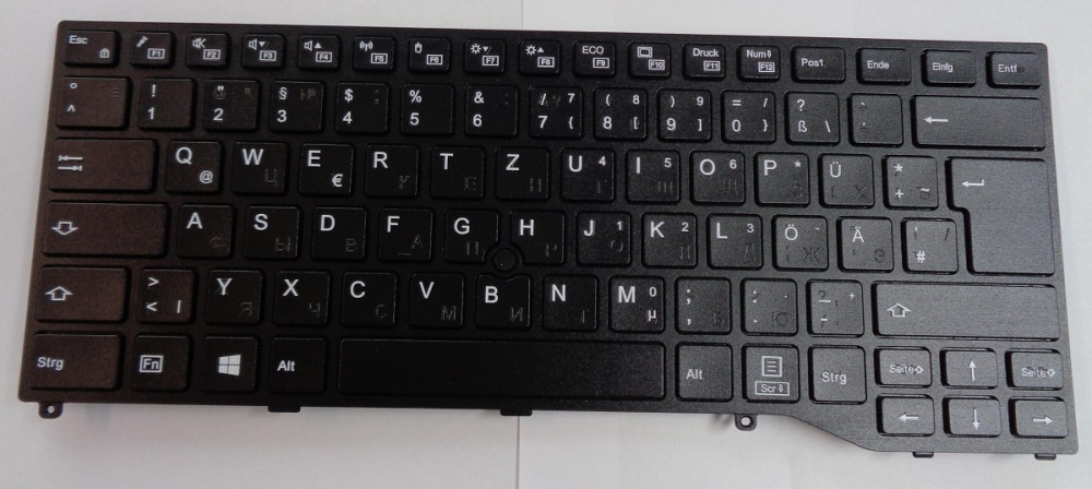 Deutsche Tastatur mit Touchstick für LIFEBOOK E449, E5410, E5411, 379