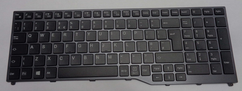 Keyboard/Tastatur black CELSIUS H780 englisch/english/UK no TS no 277