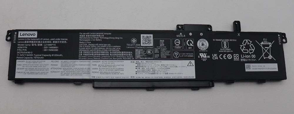 original Lenovo Akku/Battery 94 Wh ThinkPad P16 Gen1/Gen2 962