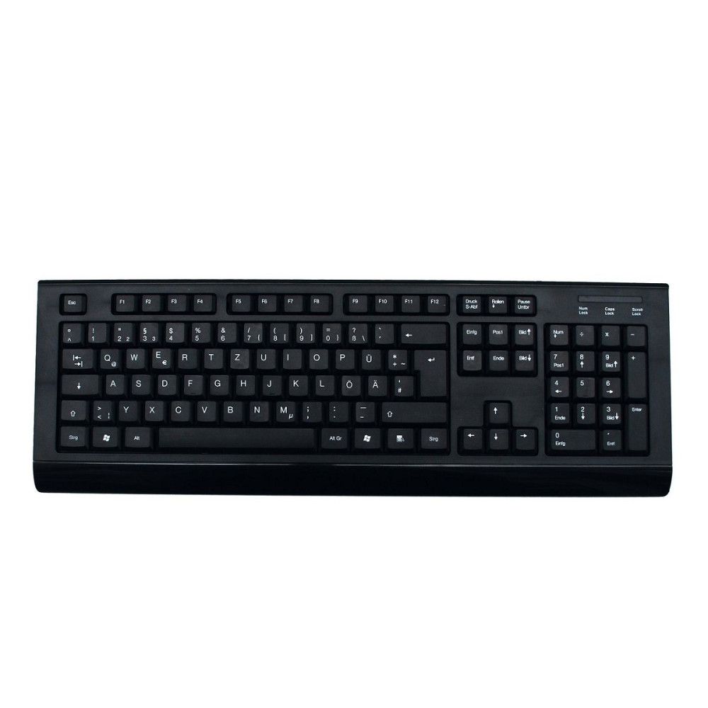 Tastatur/Maus Set kabellos/Funk deutsch QWERTZ MediaRange MR hinten