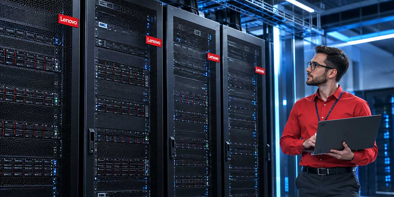 Lenovo ThinkSystem AMD EPYC™ Server als Tower und Rack